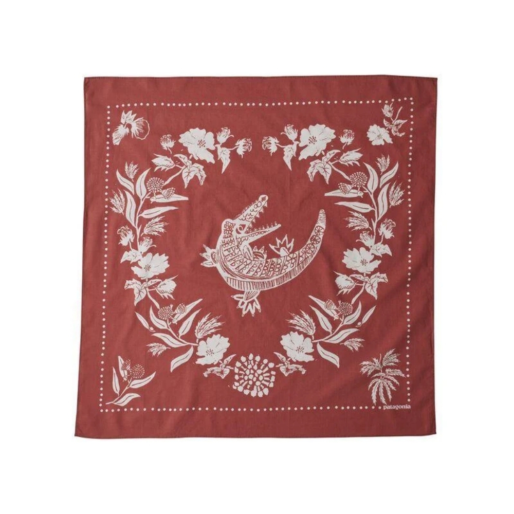 Patagonia 22" Red Cotton Alligator Bandana